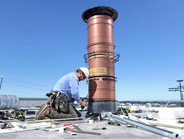 Installed chimney liner by Winter Haven Chimney Sweep in Winter Haven, FL
