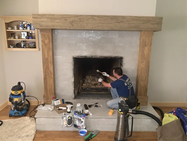 Detailed creosote removal process by Winter Haven Chimney Sweep in Winter Haven, FL