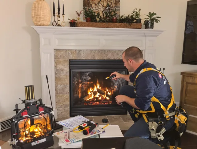 Safety-focused fireplace inspection by Winter Haven Chimney Sweep in Winter Haven, FL