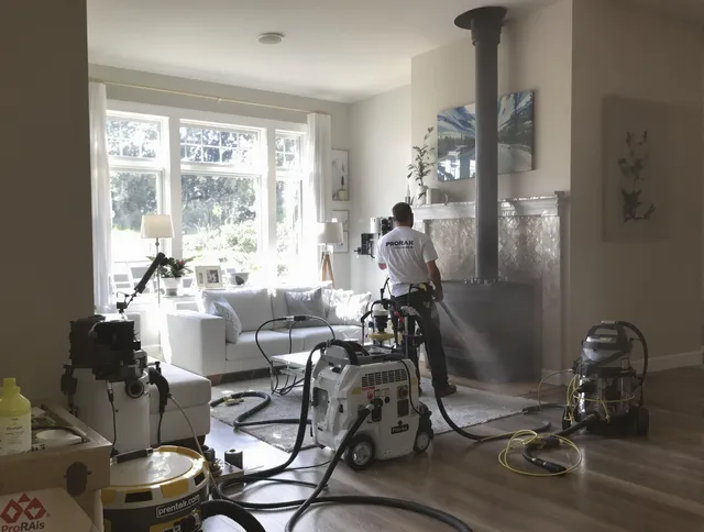 Soot removal service by Winter Haven Chimney Sweep for a fireplace in Winter Haven, FL